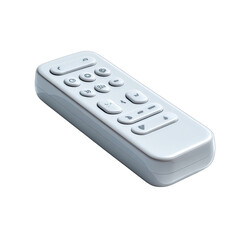 Light gray rectangular remote with buttons