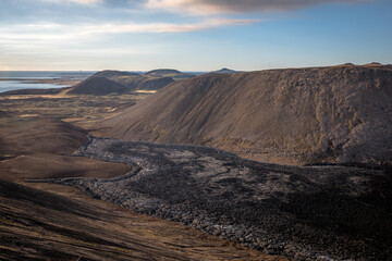 Views near the Fagradalsfjal volcano in Iceland