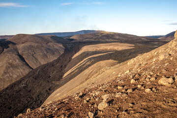 Views near the Fagradalsfjal volcano in Iceland