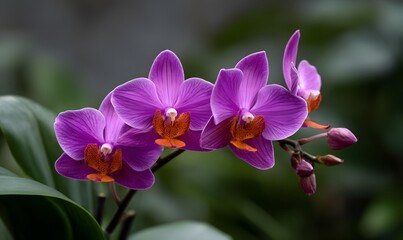 Naklejka premium purple than orange Phalaenopsis Orchid