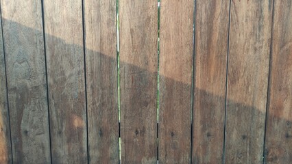 Close-up of old brown wooden planks with natural texture and vertical lines. Perfect for use as...