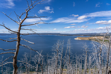 Lake Butte Overlook, Yellowstone National Park, Wyoming. Yellowstone Lake

