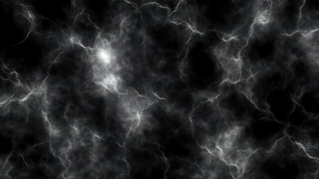 Electric Lightning Energy Texture with Glowing Storm Effect on Dark Abstract Background
