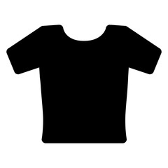Naklejka premium Icono con silueta de camiseta tipo t-shirt