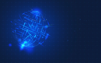 Abstract tech network connection dots. Digital technology and big data analysis background. White background with plexus lines. Geometric background with abstract mesh