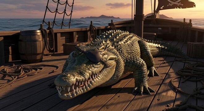Crocodile on Deck - A Prehistoric Predators Seafaring Adventure.