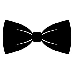 Icono con silueta de corbata de lazo