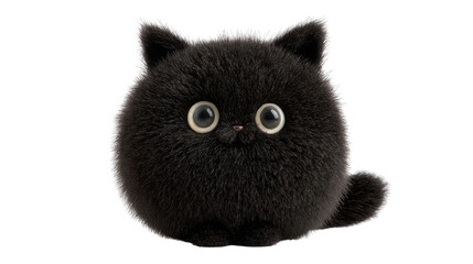 Black candle (Kwanzaa) background isolated on a Transparent background, PNG file.