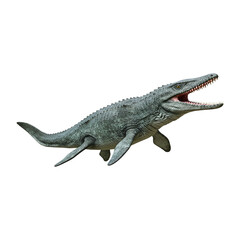 Mosasaurus dinosaur ocean on Transparent Background PNG Generative AI
