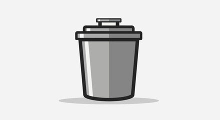 Stylized Cocktail Shaker Icon for Mixology Content