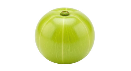 Isolated fresh Indian gooseberry fruit or Amla, a medicinal berry for wellness, healthy life