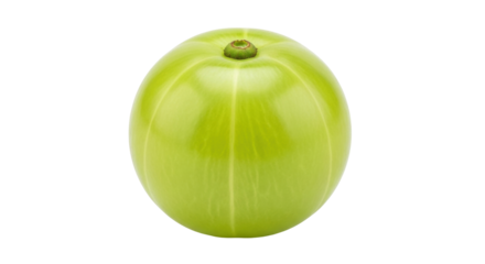 Isolated fresh Indian gooseberry fruit or Amla, a medicinal berry for wellness, healthy life