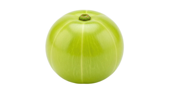 Isolated fresh Indian gooseberry fruit or Amla, a medicinal berry for wellness, healthy life