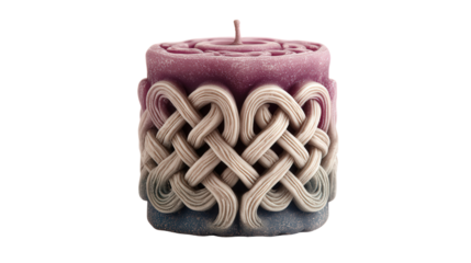 Celtic knot candle background isolated on a Transparent background, PNG file.