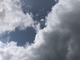 gllomy sky with dark gray clouds
