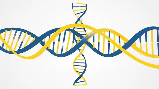 DNA Double Helix Illustration - Science and Genetics Visual.