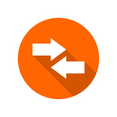 Left and Right Arrow icon vector isolated on transparent background