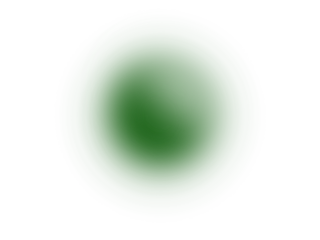 Aesthetic minimalist green glowing orb, a soft gradient shape with a transparent background
