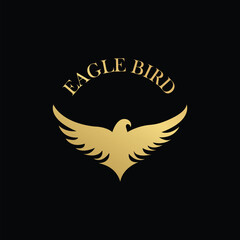 Luxury Bird logo design. Eagle Bird logo design. Freedom logo design. Jewelry logo design. Stylish logo design