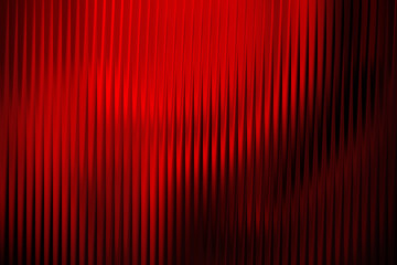 Vibrant red abstract background with vertical lines and subtle dark shadows