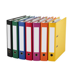 Organized archival binders create vibrant office aesthetics with essential storage solutions for