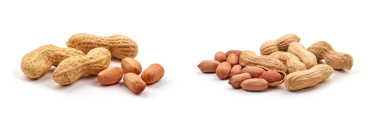 Useful peanut, isolated on white background