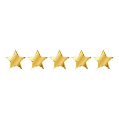 Creative golden star vector art illustration