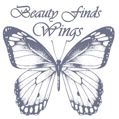 “Beauty Finds Wings” A delicate, inspirational design capturing transformation and grace.