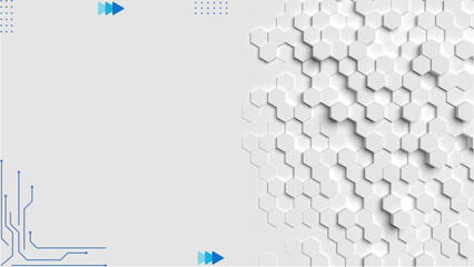 White and blue Minimalist Virtual Background