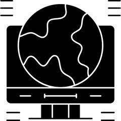 Monitor Icon Vector Element