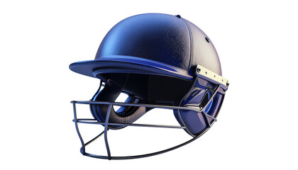 Fototapeta premium High Resolution Cricket Helmet Isolated Object for Sports DesignClassic Cricket Helmet with Face Guard on Clear Background