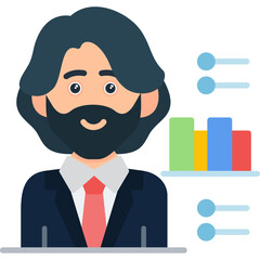Analytics Icon Vector Element