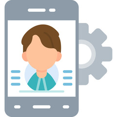 Mobile Phone Icon Vector Element