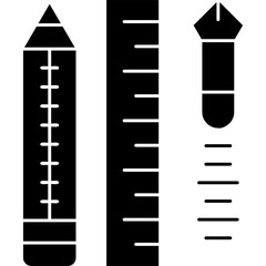 School Material Icon Vector Element