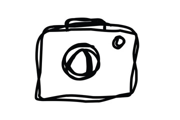 Icon of camera hand drawn.eps