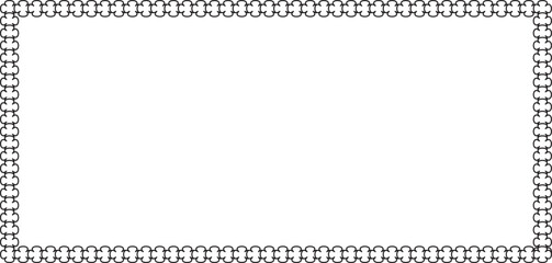 Elegant Decorative Border Frame with Floral Pattern for Certificates, Invitations, and Design Projects