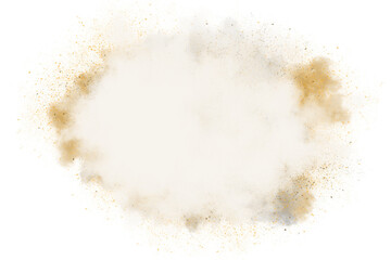Bright white explosion cloud isolated on transparent background