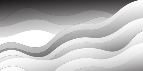 Abstract grey smooth textile waves background. Vector design