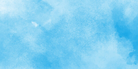Abstract blue watercolor background, Cyan watercolour water brash splash texture.Pastel colorful watercolor banner. Splashes. Template for design.Classic hand painted Blue watercolor background,