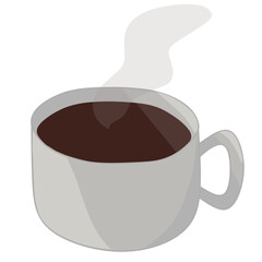 cup of coffee vector illustration, best for cafe's element design
