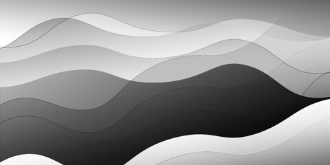 Abstract grey smooth textile waves background. Vector design
