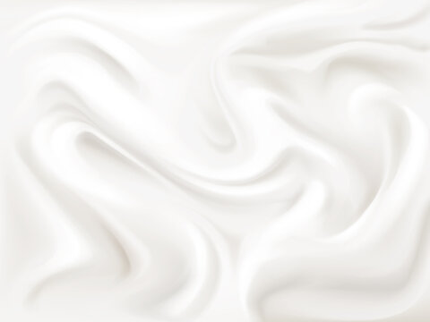 Yogurt cream or silk texture vector illustration