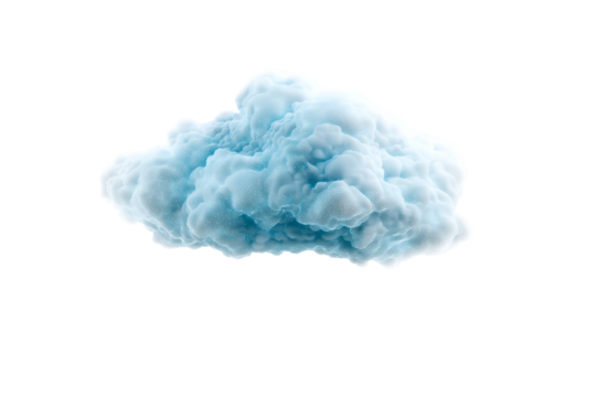 Stunning 3D rendered cloud formation perfect for weather concepts and atmospheric designs