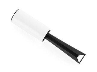 One lint roller isolated on white, top view