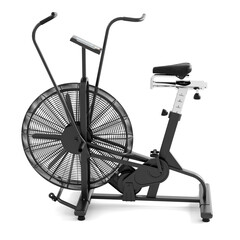 Gym exercise bike machine isolated on white background. 3D rendering