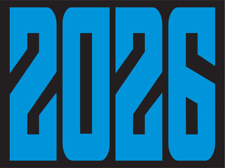 HAPPY NEW YEAR BANNER BLACK & BLUE.