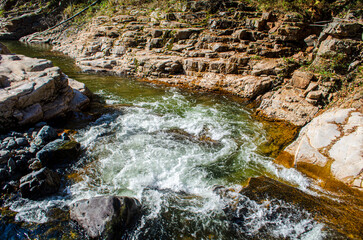 river in the mountains