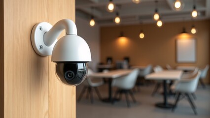 Security Camera In Modern Interior Setting