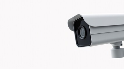 Security Camera Close Up Against White