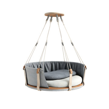 Gentle BabyNest Swing Comforts Sleeping Babies. PNG